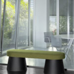 Gaber Salt Bench Upholstered Padded Seat Bench