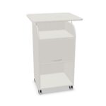 Nowy Styl Easy Space Mobile Caddy With Table Top Lift-Up Door Mobile Pedestal