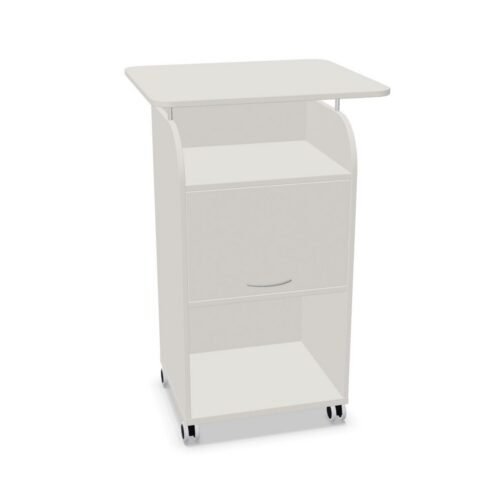 Nowy Styl Easy Space Mobile Caddy With Table Top Lift-Up Door Mobile Pedestal