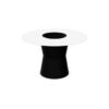 Gaber Nidaba Table Compactop Diam 120 Central Hole Vase Base Container Round