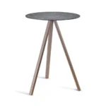 Gaber Norman 3-Pod 60 Laminated H74 Three-Leg Round Top Table arrangement