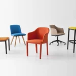 Gaber Manaa Slim Stool H69 4-Leg Plastic Shell Bar Stool