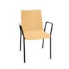 Kusch + Co Duo Frame Chair 4LA W 4-Leg With Armrests Upholstered Frame Chair