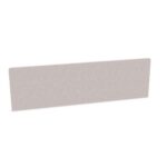 Zilenzio Lite Rounded W2000xH600xT30 Clamp-Mounted Fabric-Covered Desk Screen