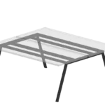 Gaber Surfy Desk 2027 Fixed-Height Laminated Top Desk Table desk table arrangement