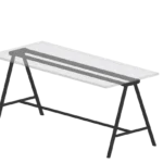 Gaber Surfy Desk 2027 Fixed-Height Laminated Top Desk Table desk table arrangement