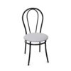 Nowy Styl Tulipan Stationary Chair 4-Leg Frame Metal Back Upholstered Seat