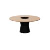 Gaber Nidaba Laminated Diam 160 Vaso Central Hole Meeting Table