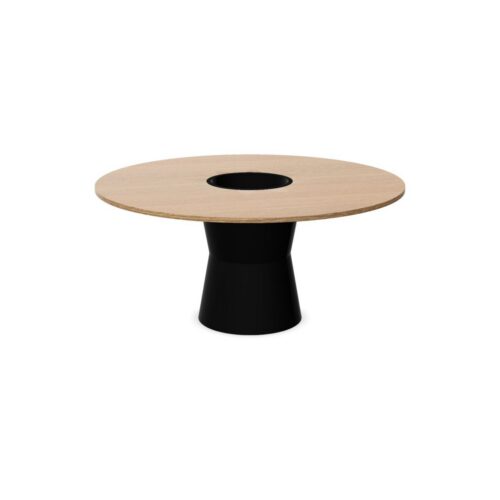 Gaber Nidaba Laminated Diam 160 Vaso Central Hole Meeting Table