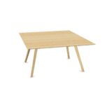 Treku Aise Bench Table With Wooden Legs 4-Leg Bench Table