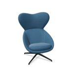 Nowy Styl Scadio Armchair 4S Frame HB-Uph Back 4-Star Base Upholstered High