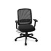 Nowy Styl Vienna Swivel Chair Mesh Back With Armrests Upholstered Office Chair