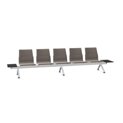 Kusch + Co V-Travel Bench-5 Standard 5-Seat End Tables Beam Seating