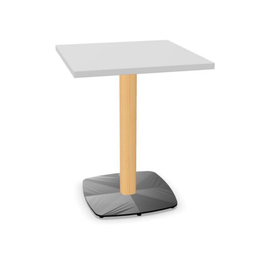 Kusch + Co Embla Table One-Column One-Plate Lwm Base Square Meeting Table