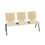 Nowy Styl Axo Bench-3 Wooden Uph Back 3-Seat Beam Seating