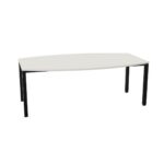 Nowy Styl Easy Space Table I-Leg Base Barrel T1 Fixed-Height Top Meeting Table