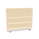 Zilenzio Zorla Shelf Mobile Open Shelving Unit On Wheels Shelving Unit