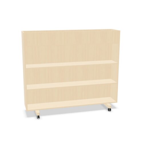 Zilenzio Zorla Shelf Mobile Open Shelving Unit On Wheels Shelving Unit