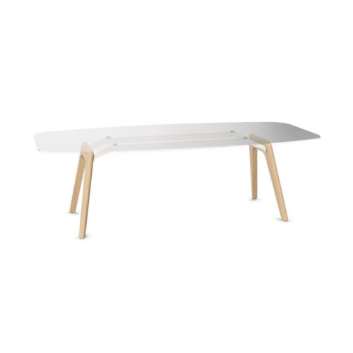 Bralco R02 Glass Top Meeting Table