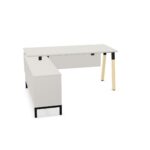 Nowy Styl CS5040 Desk A-Leg Lwm Sbd PN Plus Fixed Frame Integrated Desk