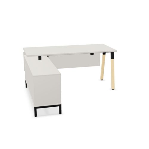 Nowy Styl CS5040 Desk A-Leg Lwm Sbd PN Plus Fixed Frame Integrated Desk
