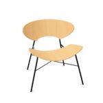 Kusch + Co Kanu Lounge Armchair Arc 4L 4-Leg Low Backrest Lounge Armchair