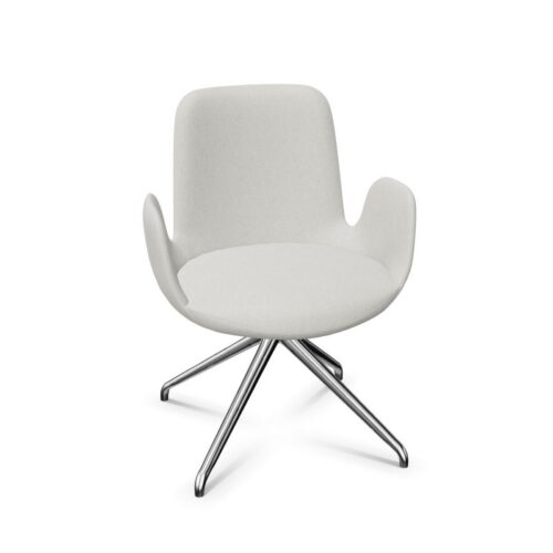 Frezza Fior Di Loto Fabric 4-Star Swivel With Armrests Upholstered Lounge Chair