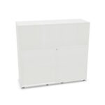 Frezza Open Unit Melamine Back Sliding Door Cabinet