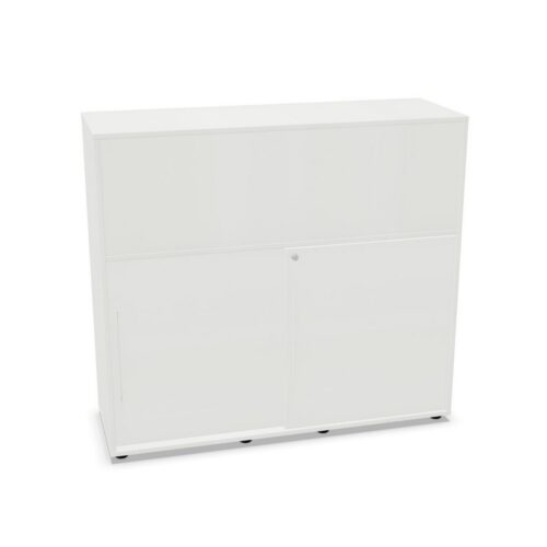 Frezza Open Unit Melamine Back Sliding Door Cabinet