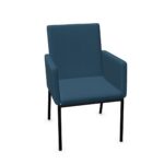 Kusch + Co Scorpii Armchair 4LA HB 4-Leg Upholstered High Armchair