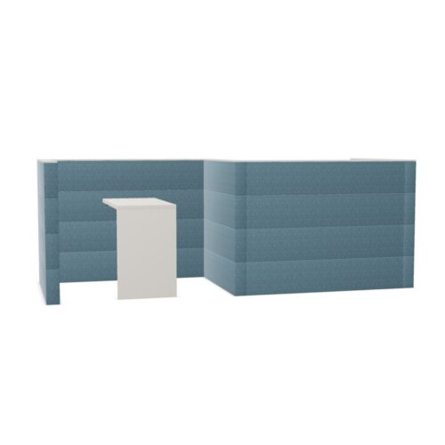 Nowy Styl Sand Wall Z-Shape With High Tables Freestanding Acoustic Room Divider