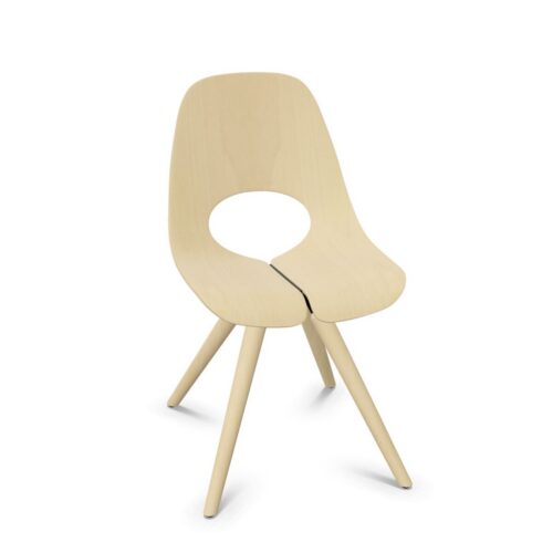Nowy Styl Tauko Stationary Chair 4-Leg Lwm Frame Wooden Uph Back Shell Frame