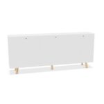 Bralco Freestanding Melamine Oak Storage Cabinet