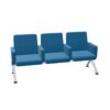 Kusch + Co V-Travel Bench-3 Soft Arm 3-Seat With Armrests Upholstered Beam