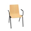 Kusch + Co Bewise Frame Chair 4LA W 4-Leg With Armrests Upholstered Frame Chair