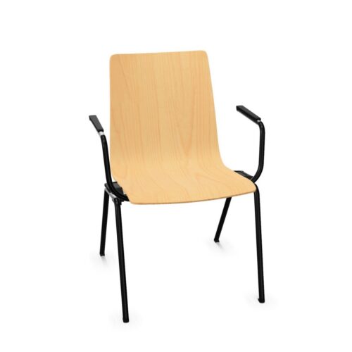 Kusch + Co Bewise Frame Chair 4LA W 4-Leg With Armrests Upholstered Frame Chair