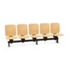 Kusch + Co V-Care Beam Seating 5U MF W Floor-Fixed 5-Seat Plywood Beam Seating