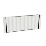 Abstracta Scala Table Pleated Desk-Mounted Screen Acoustic Desk Screen