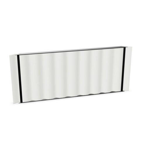 Abstracta Scala Table Pleated Desk-Mounted Screen Acoustic Desk Screen