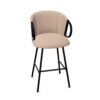 Gaber Cucaracha Slim H79 Uph Metal Frame 4-Leg Upholstered Bar Stool