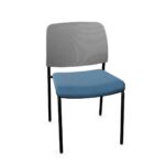 Nowy Styl Passu Stationary Chair 4-Leg Frame Mesh Back Upholstered Backrest