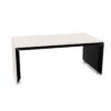 Nowy Styl Erange Desk Freestanding Slab-Leg Base Fixed RC Rounded-Corner Top