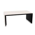 Nowy Styl Erange Desk Freestanding Slab-Leg Base Fixed RC Rounded-Corner Top