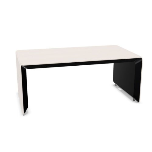 Nowy Styl Erange Desk Freestanding Slab-Leg Base Fixed RC Rounded-Corner Top