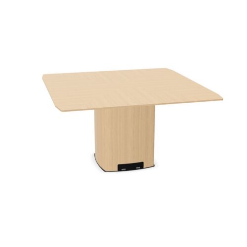 Bralco E11 Pedestal Meeting Table Shaped Top Conference Table