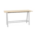 Bralco Rectangular High Table With Foot Rail High Meeting Table