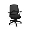Nowy Styl Zef Swivel Chair Mesh Back With Armrests Upholstered Office Chair