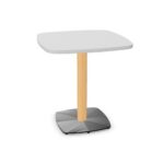 Kusch + Co Embla Table One-Column One-Plate Lwm Base Square Soft Top Meeting