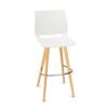 Kusch + Co Uni Verso Hocker 4L Lwm P 4-Leg Plastic Back Bar Stool