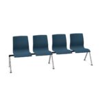 Kusch + Co Trio Bench 4U 4L Uph 4-Seat Upholstered Beam Seating